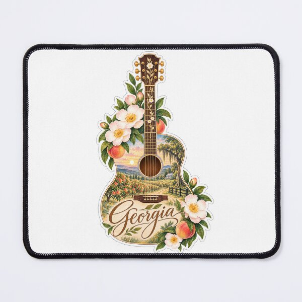 Item preview, Georgia Peach Blossom Guitar designed and sold by Whimspired By Paxx.