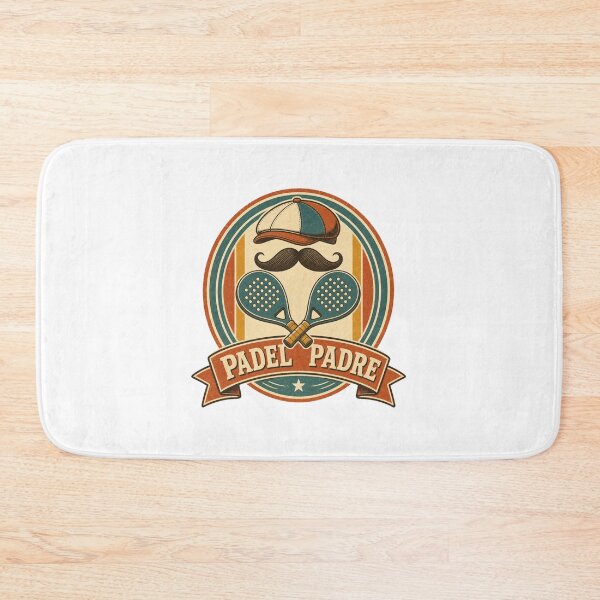 Item preview, Padel Padre Retro Padel Dad Badge designed and sold by BoosterShop.