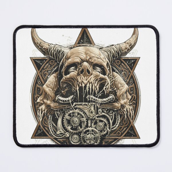 Item preview, Orbit Culture Horned Skull Gear  designed and sold by JULIANHAIDARA.