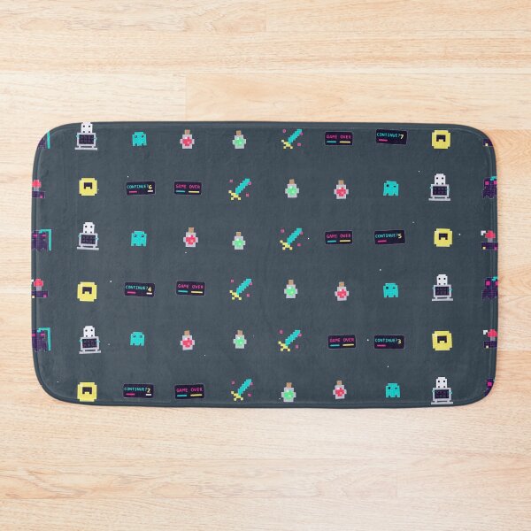 Item preview, Arcade Crypt Pixel Art Retro Gaming Dungeon Pattern designed and sold by KungPowUnicorn.