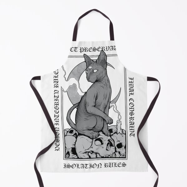 Item preview, Mystic Three-Eyed Sphynx Cat Over Skulls designed and sold by JULIANHAIDARA.