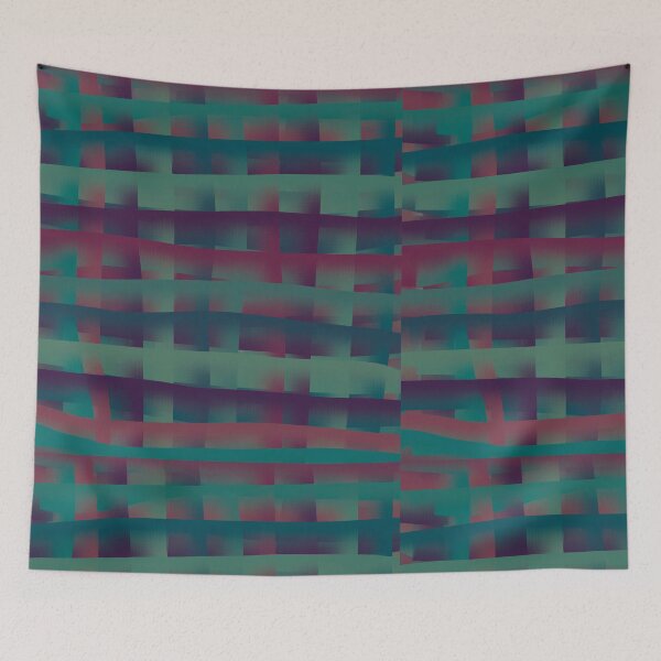Item preview, Chromatic Weave – Abstract Teal & Magenta Pattern designed and sold by Artshop Marjolein.