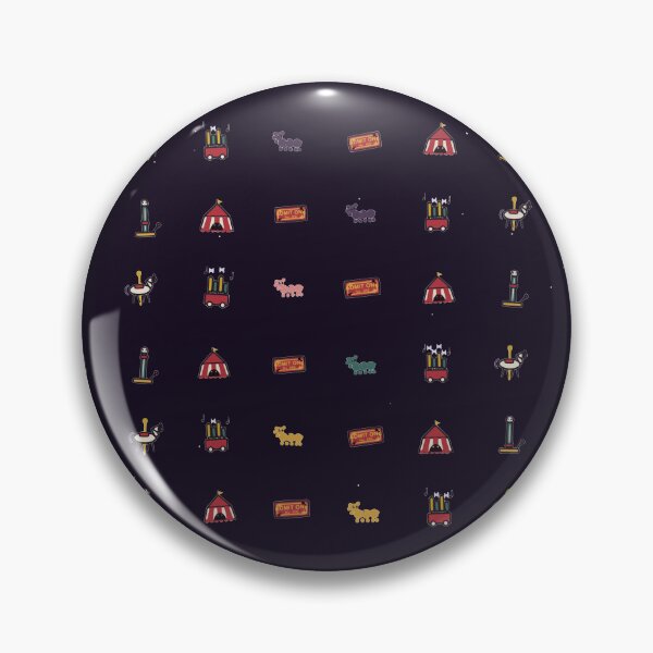 Item preview, Creepy Carnival Vector Micro Icon Seamless Pattern Spooky Circus designed and sold by KungPowUnicorn.