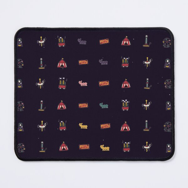 Item preview, Creepy Carnival Vector Micro Icon Seamless Pattern Spooky Circus designed and sold by KungPowUnicorn.