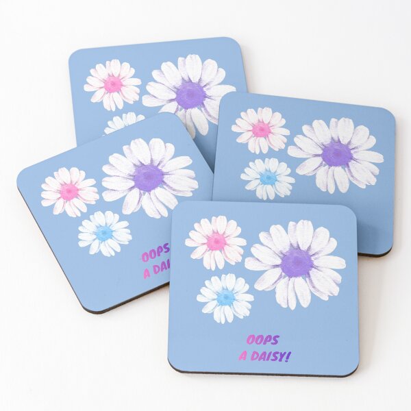 Item preview, Oops A Daisy Colorful Floral Aesthetic Cute Flower Quote designed and sold by Fine-Arts-Lab.
