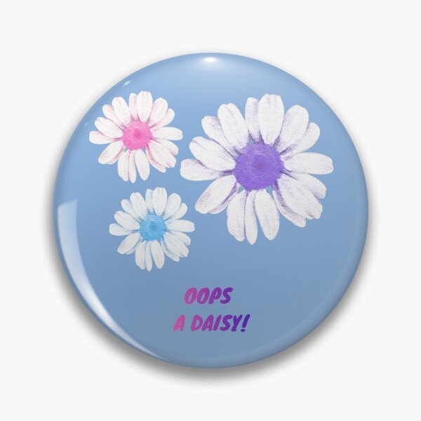 Item preview, Oops A Daisy Colorful Floral Aesthetic Cute Flower Quote designed and sold by Fine-Arts-Lab.