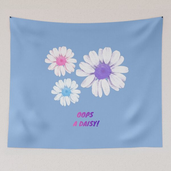 Item preview, Oops A Daisy Colorful Floral Aesthetic Cute Flower Quote designed and sold by Fine-Arts-Lab.