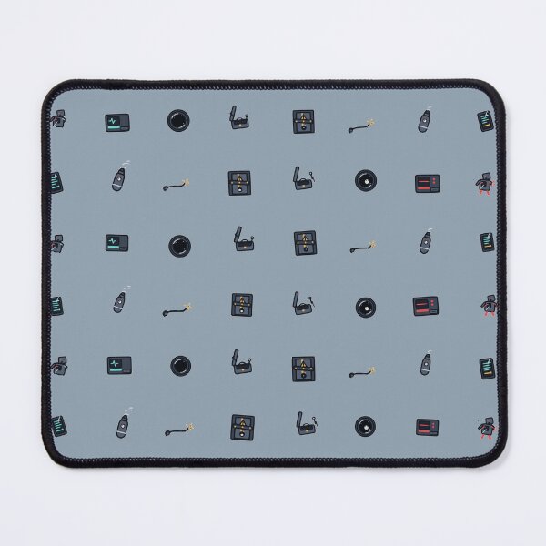 Item preview, Derelict Space Station Vector Micro Icon Sci-Fi Horror Pattern designed and sold by KungPowUnicorn.