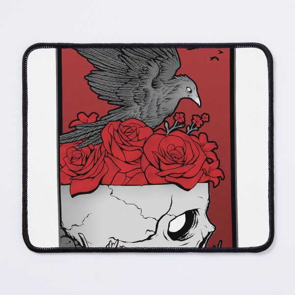 Item preview, Skull Roses Raven Dark Art Framed designed and sold by JULIANHAIDARA.