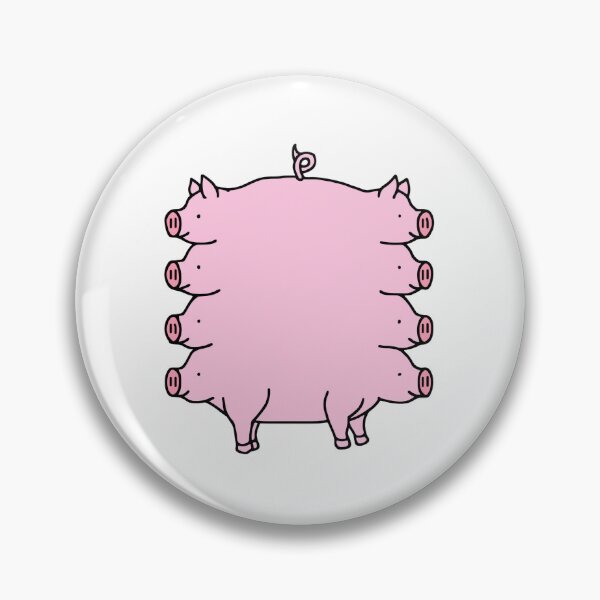 Item preview, 4 Dimensional Pig Eight Faced Pink Pig designed and sold by Mastertinguss.