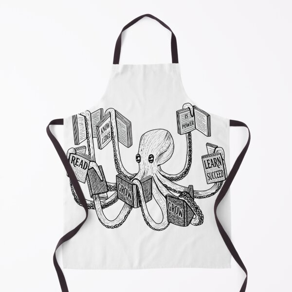Item preview, Eight Arms Holding Books Octopus Illustration designed and sold by JULIANHAIDARA.