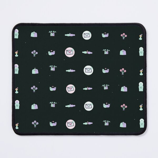 Item preview, Romantic Ghost Lovers Vector Micro Icon Pattern Spooky Love designed and sold by KungPowUnicorn.