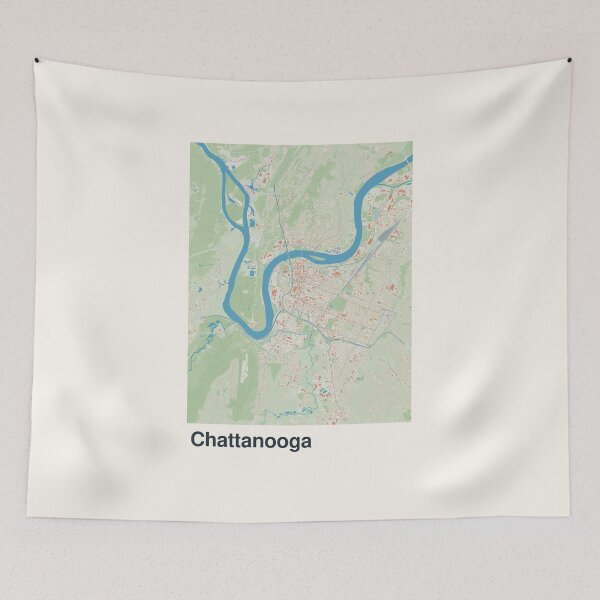 Item preview, Chattanooga Minimalistic Map Art designed and sold by MapsNerd.