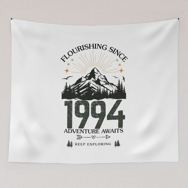Item preview, 1994 Flourishing Since Mountain Adventure Birthday Design designed and sold by FlareCraftStudio.