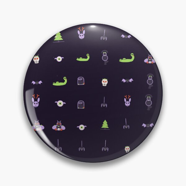 Item preview, Pastel Goth Cryptids Vector Micro Icon Pattern Spooky Cute designed and sold by KungPowUnicorn.