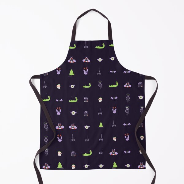 Item preview, Pastel Goth Cryptids Vector Micro Icon Pattern Spooky Cute designed and sold by KungPowUnicorn.