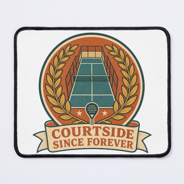 Item preview, Courtside Since Forever Retro Padel Badge designed and sold by BoosterShop.