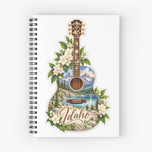 Item preview, Idaho Mountain Wilderness Guitar designed and sold by Whimspired By Paxx.