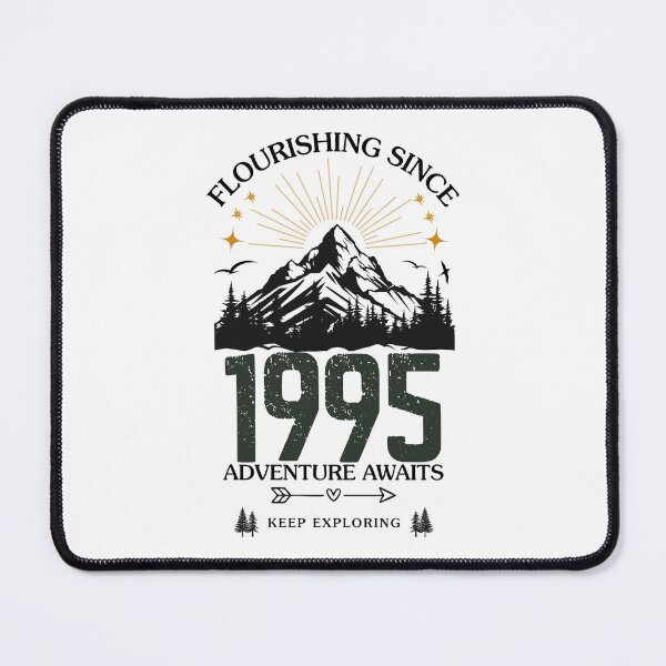 Item preview, 1995 Flourishing Since Mountain Adventure Birthday Design designed and sold by FlareCraftStudio.
