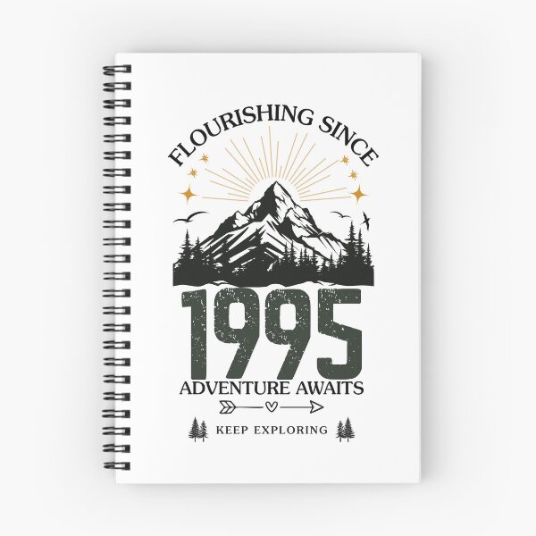 Item preview, 1995 Flourishing Since Mountain Adventure Birthday Design designed and sold by FlareCraftStudio.
