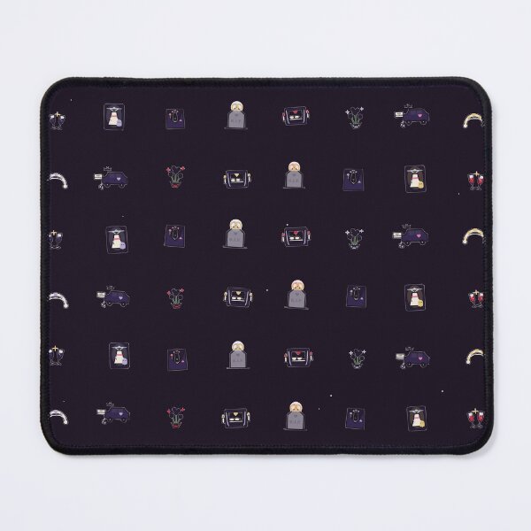 Item preview, Haunted Honeymoon Vector Micro Icon Pattern Gothic Wedding designed and sold by KungPowUnicorn.