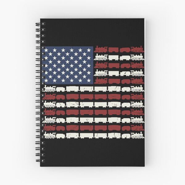 Item preview, Patriotic American Flag Train Railroad Railfan Locomotive Enthusiast designed and sold by PopStars1993.