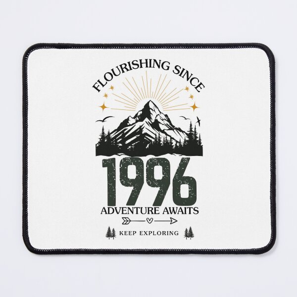 Item preview, 1996 Flourishing Since Mountain Adventure Birthday Design designed and sold by FlareCraftStudio.