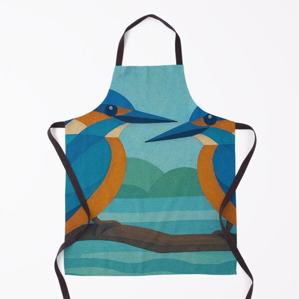 Item preview, Kingfishers illustration – Colorful Bird Wildlife Art designed and sold by GalleryKauffeld.