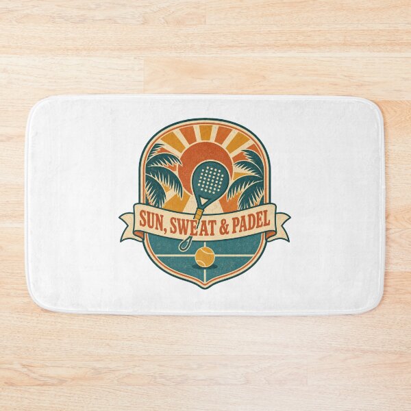 Item preview, Sun Sweat and Padel Retro Summer Badge designed and sold by BoosterShop.