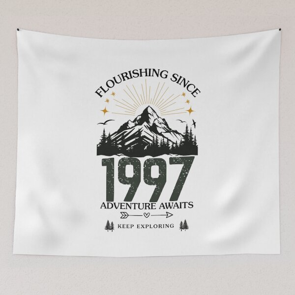Item preview, 1997 Flourishing Since Mountain Adventure Birthday Design designed and sold by FlareCraftStudio.