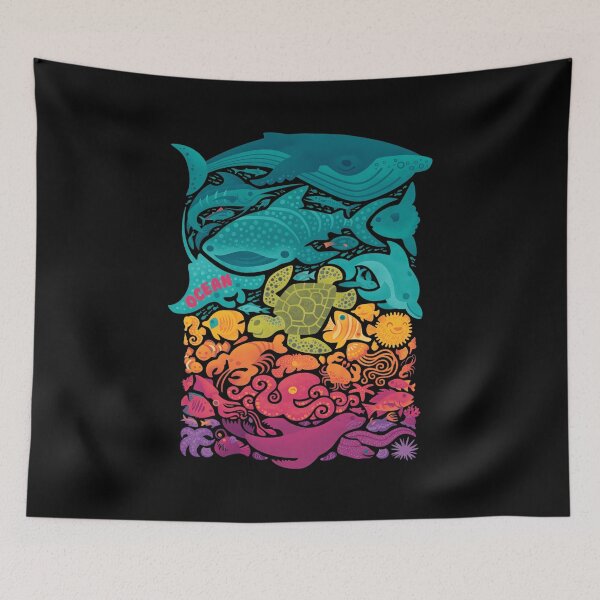 Item preview, Marine Ecosystem Stack Art designed and sold by JULIANHAIDARA.