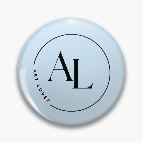 Item preview, Art Lover Minimalist Monogram Aesthetic Badge Typography designed and sold by Fine-Arts-Lab.