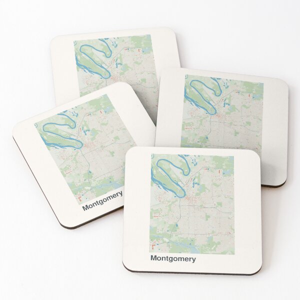 Item preview, Montgomery Minimalistic Map Art designed and sold by MapsNerd.