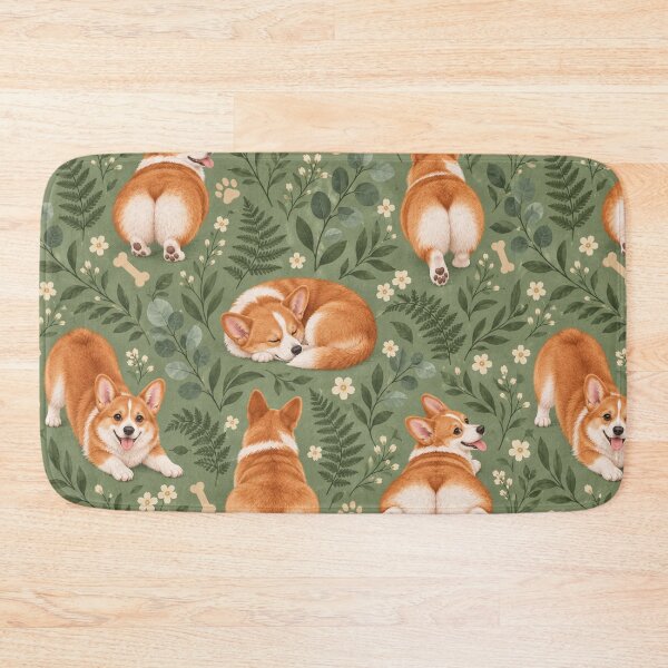 Item preview, Corgeous From Every Angle Funny Corgi Butt Pun Art designed and sold by SayMaria.