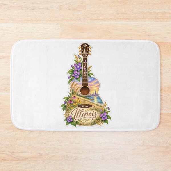 Item preview, Illinois Prairie and Skyline Guitar designed and sold by Whimspired By Paxx.