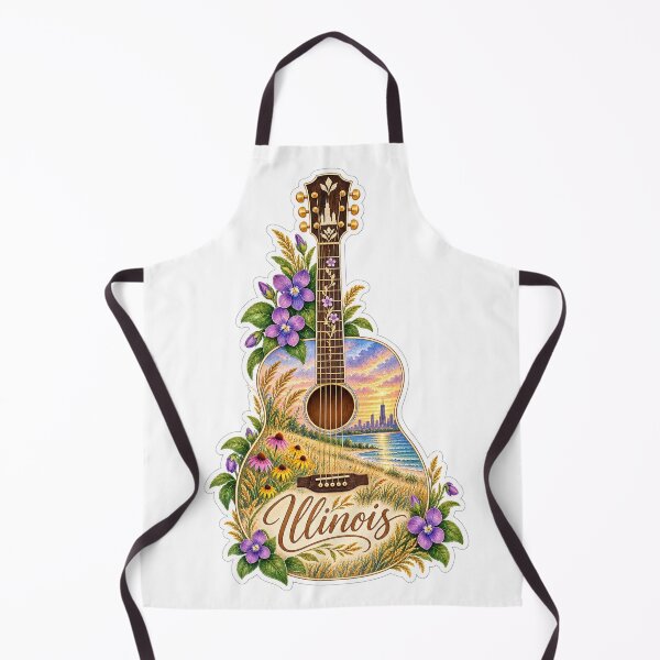 Item preview, Illinois Prairie and Skyline Guitar designed and sold by Whimspired By Paxx.