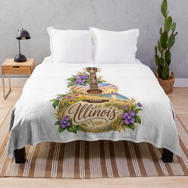Item preview, Illinois Prairie and Skyline Guitar designed and sold by Whimspired By Paxx.