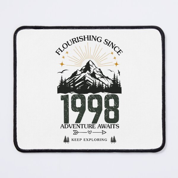 Item preview, 1998 Flourishing Since Mountain Adventure Birthday Design designed and sold by FlareCraftStudio.