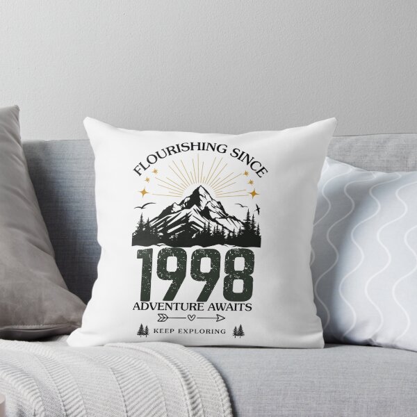 Item preview, 1998 Flourishing Since Mountain Adventure Birthday Design designed and sold by FlareCraftStudio.