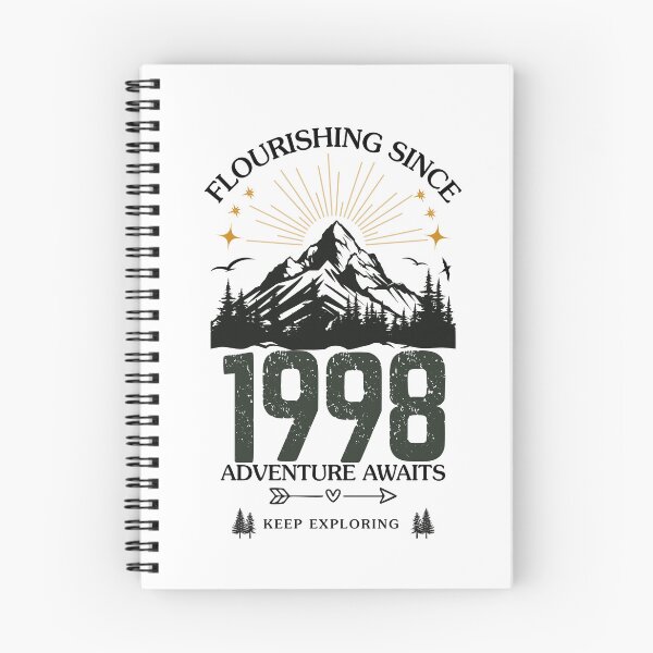 Item preview, 1998 Flourishing Since Mountain Adventure Birthday Design designed and sold by FlareCraftStudio.