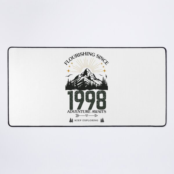 Item preview, 1998 Flourishing Since Mountain Adventure Birthday Design designed and sold by FlareCraftStudio.