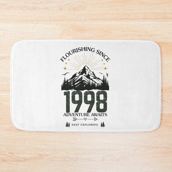 Item preview, 1998 Flourishing Since Mountain Adventure Birthday Design designed and sold by FlareCraftStudio.