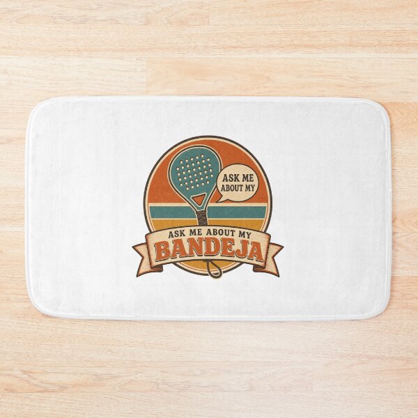 Item preview, Ask Me About My Bandeja Retro Padel Badge designed and sold by BoosterShop.