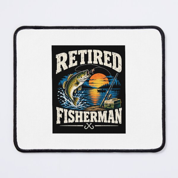 Item preview, Retired Fisherman Vintage Fishing – Retirement Fishing Gift designed and sold by MalickaArt.