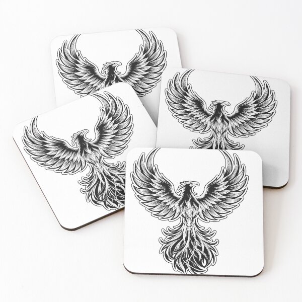 Item preview, White Phoenix Rebirth – Gothic Mythical Bird T-Shirt & Phone Case designed and sold by RazaNocturne.