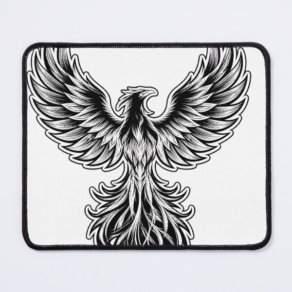 Item preview, White Phoenix Rebirth – Gothic Mythical Bird T-Shirt & Phone Case designed and sold by RazaNocturne.