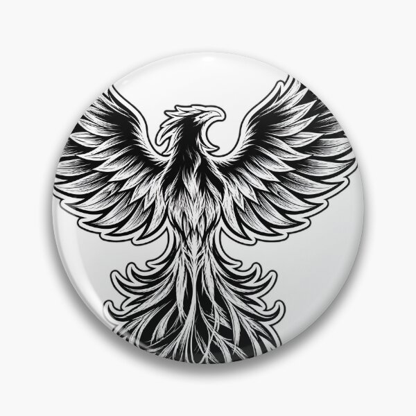Item preview, White Phoenix Rebirth – Gothic Mythical Bird T-Shirt & Phone Case designed and sold by RazaNocturne.
