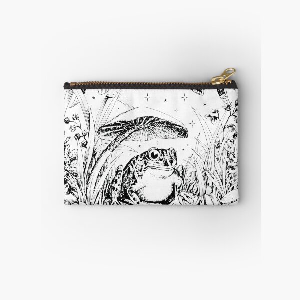 Item preview, Moon Phases Toad & Mushroom Nature Illustration designed and sold by JULIANHAIDARA.