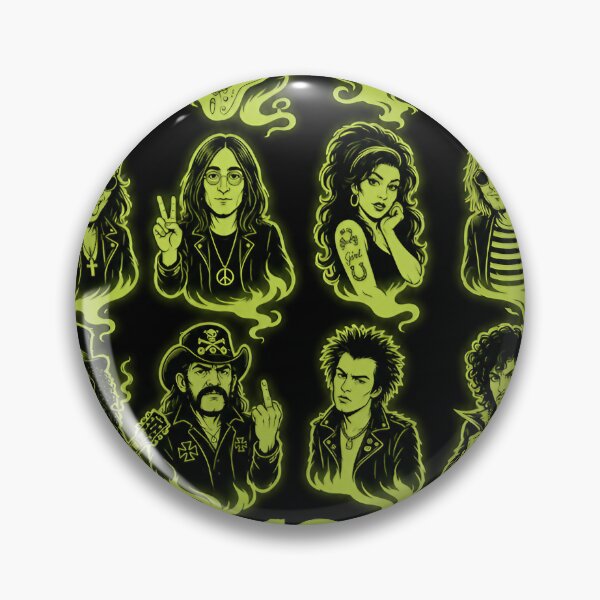Item preview, 12 Ghosts of Rock – Funny Rock Music Ghosts, Spooky Rock & Roll Design designed and sold by Jandedan.