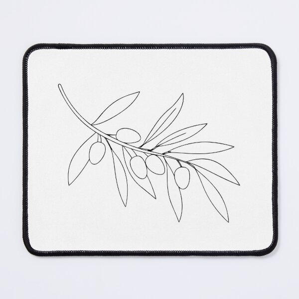 Item preview, Olive Branch Detailed 2 Line Art Gift designed and sold by OneLine Studio.